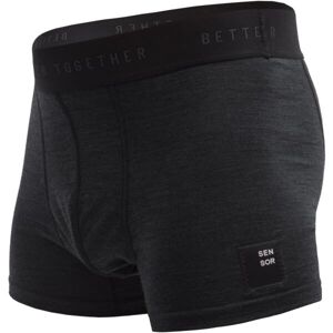 Sensor MERINO CORDURA Pánské trenky, černá, velikost